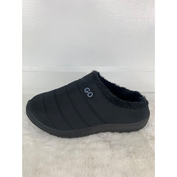 Womens Black Go Slip-On Plush-Lined Indoor/Outdoor Clogs Size 8 - Picture 4 of 8